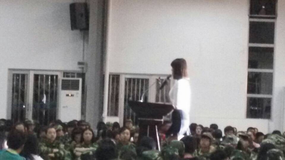我院学生林茜茜参加校先进事迹宣讲
